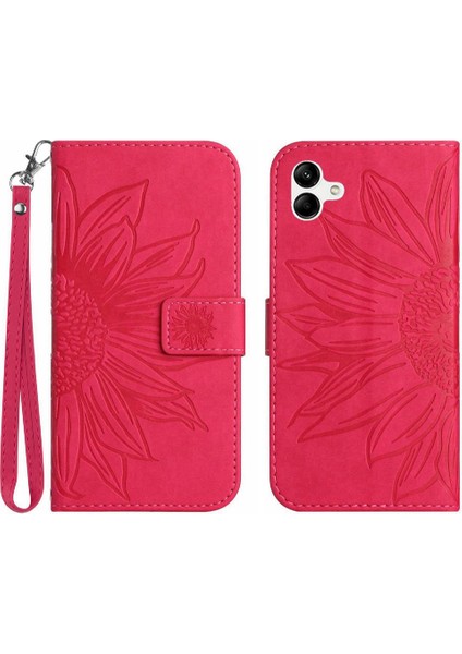 Kart Yuvaları Tutucu Flip Cüzdan ile Samsung Galaxy F14 Kısa Kayış Için Kılıf (Yurt Dışından)