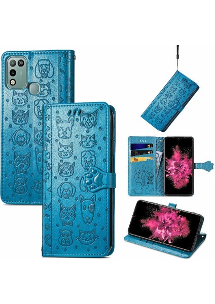 Infinix Sıcak 10 Oyun Karikatür Hayvanlar Darbeye Kapak Kılıfı (Yurt Dışından)