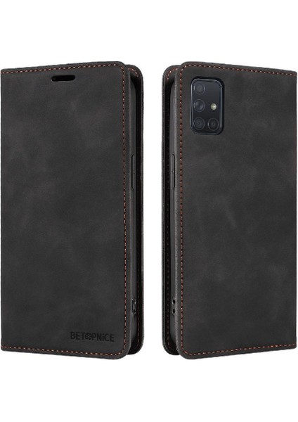 Samsung Galaxy A71 4g Pu Deri Koruyucu Folio Cüzdan Manyetik (Yurt Dışından)