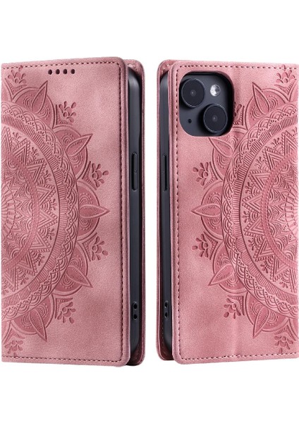 IPhone 13 Için Kılıf Mini Pu Deri Kart Ekleme Yan Toka Çevirme (Yurt Dışından)