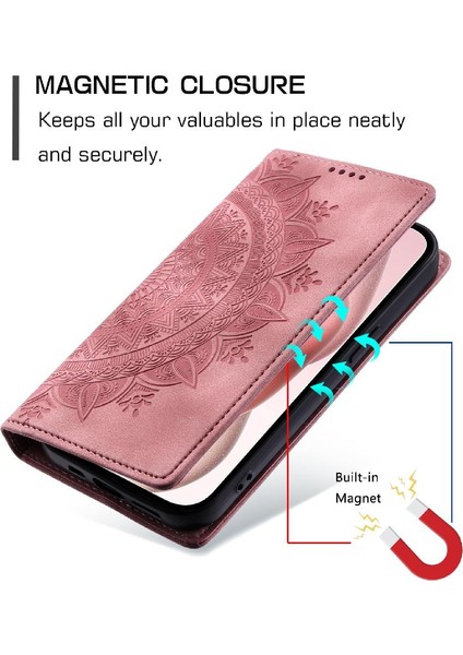 IPhone 13 Için Kılıf Mini Pu Deri Kart Ekleme Yan Toka Çevirme (Yurt Dışından)