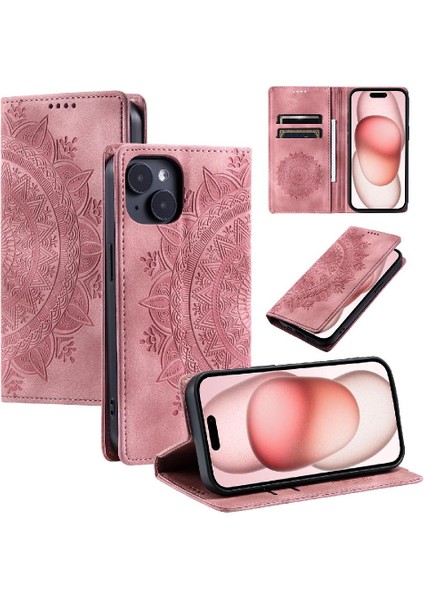 IPhone 13 Için Kılıf Mini Pu Deri Kart Ekleme Yan Toka Çevirme (Yurt Dışından)