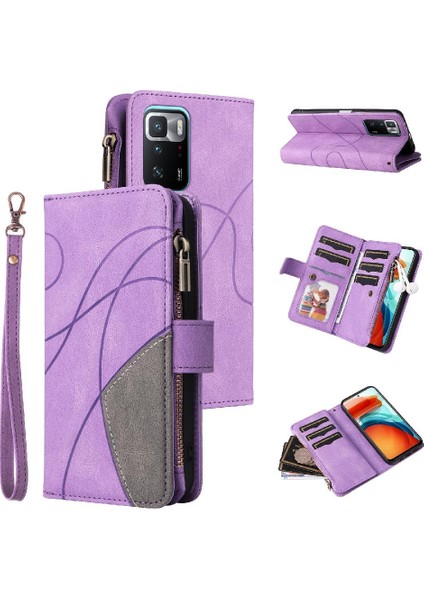 Xiaomi Redmi Not 10 Pro Dokuz Kart Yuvaları Iki Renkli Dikiş (Yurt Dışından)