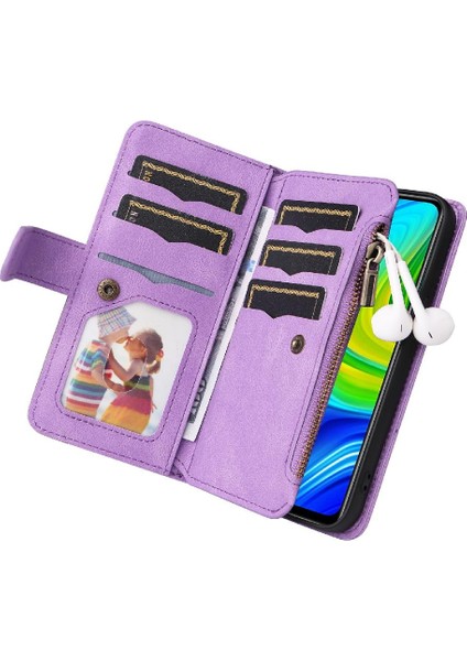 Xiaomi Redmi Not 9 Fermuar Cüzdan Tarzı ile Dokuz Kart Yuvaları (Yurt Dışından) indirimleri