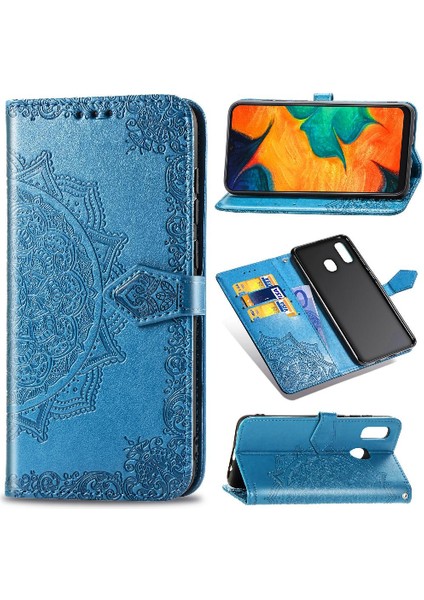 Samsung A30 Darbeye Dayanıklı Zarif Desen Basit Iş Çevirme (Yurt Dışından)