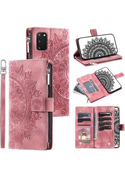 Samsung Galaxy S20 Artı Kırmızı Dikey Çizgili Yüksek Kaliteli Pu (Yurt Dışından)