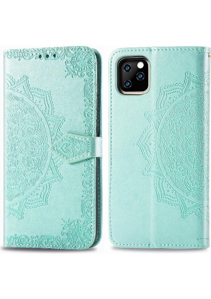 Iphone 11 Için Kılıf Pro Deri Kılıf Darbeye Zarif Desen Flip (Yurt Dışından)