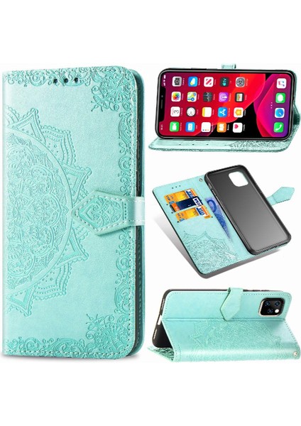 Iphone 11 Için Kılıf Pro Deri Kılıf Darbeye Zarif Desen Flip (Yurt Dışından)
