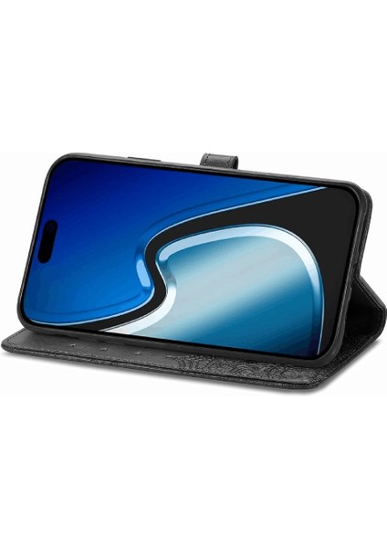 Iphone 15 Için Kılıf Artı Basit Iş Darbeye Zarif Desen Flip (Yurt Dışından)