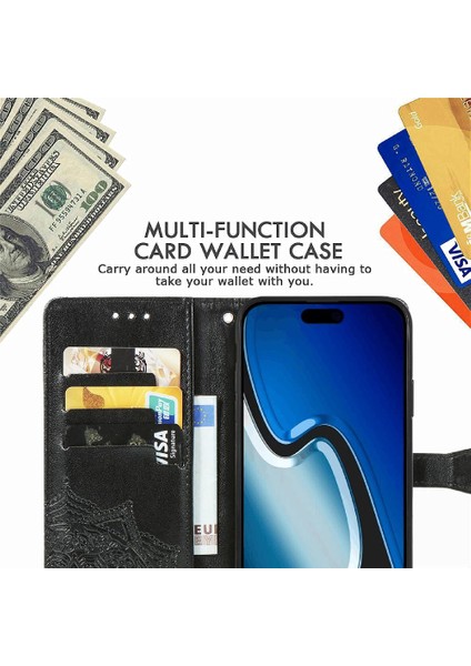 Iphone 15 Için Kılıf Artı Basit Iş Darbeye Zarif Desen Flip (Yurt Dışından)