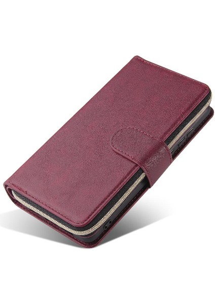 El Kayışı Flip ile 9 Kart Yuvaları ile Huawei P30 Cüzdan Kılıf Için Kılıf (Yurt Dışından) indirimleri