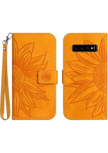 Samsung Galaxy S10 Artı Lüks Pu Deri Flip Cüzdan Telefon Kılıfı (Yurt Dışından)