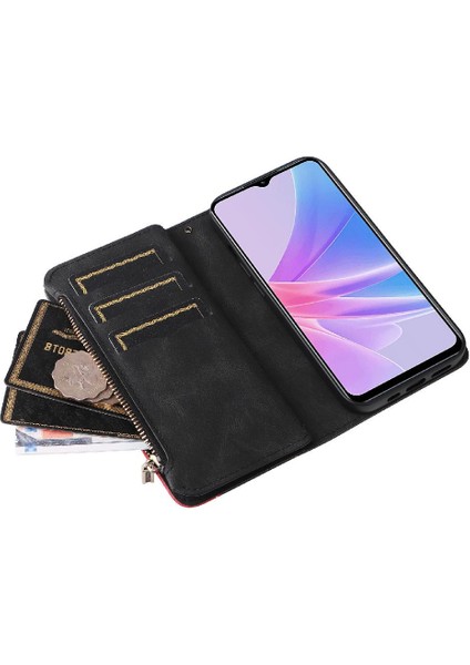 Oppo Için Kılıf A78 5g/nine 5g Kart Yuvası Standı ile Dokuz Kart Yuvaları Fermuar (Yurt Dışından) fırsatları