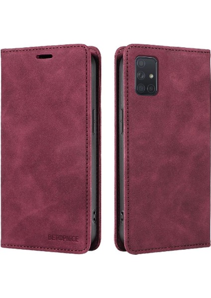 Samsung Galaxy A71 4g Pu Deri Koruyucu Folio Cüzdan Manyetik (Yurt Dışından)