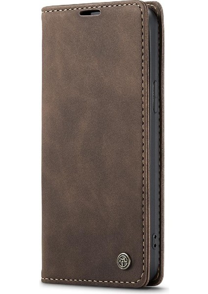 Iphone 15 Için Flip Case Artı Vintage Pu Deri Cüzdan Flip Folio Kitap (Yurt Dışından)