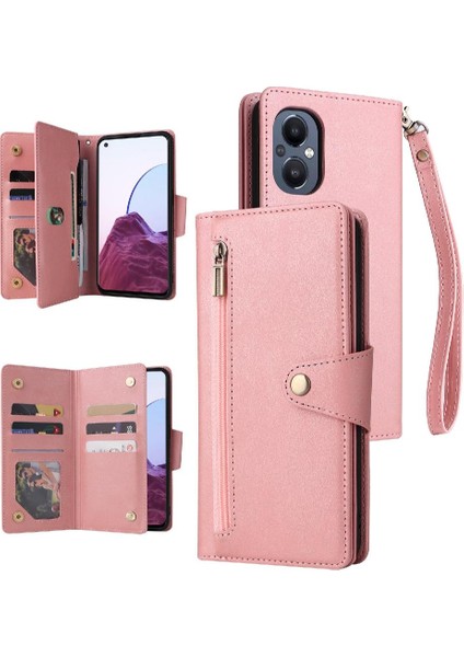 Oneplus Nord N20 5g Kart Tutucu Fermuar Cüzdan Kapak Manyetik (Yurt Dışından)