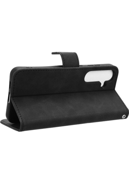 Kart Tutucu Kickstand Deri Folio Flip ile Samsung Galaxy S24 Için Kılıf (Yurt Dışından) fiyatları