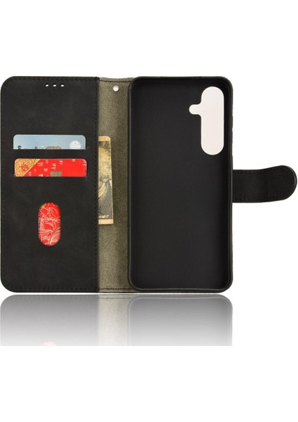 Kart Tutucu Kickstand Deri Folio Flip ile Samsung Galaxy S24 Için Kılıf (Yurt Dışından) indirimleri