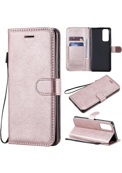 Kart Yuvası Klasik Düz Renk Yüksek Kalite ile Onur 30 Pro Için Flip Case (Yurt Dışından)