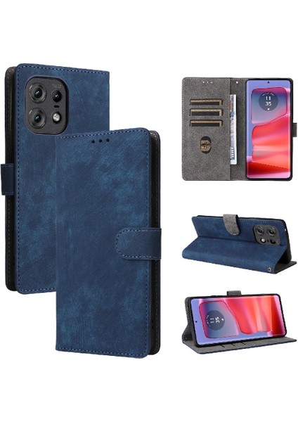 Motorola Moto Kenar 50 Pro Pu Deri Kart Yuvaları Kapak Manyetik (Yurt Dışından)