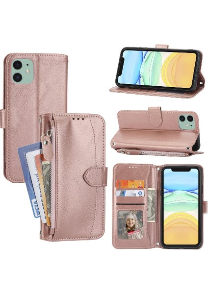 Iphone 11 Için Flip Case Pu Deri Anti Scratch Manyetik Kapatma Kickstand (Yurt Dışından)