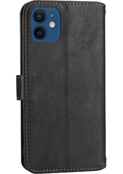 Iphone 12 Için Flip Case Mini Kart Tutucu Anti Scratch Pu Deri Manyetik (Yurt Dışından)