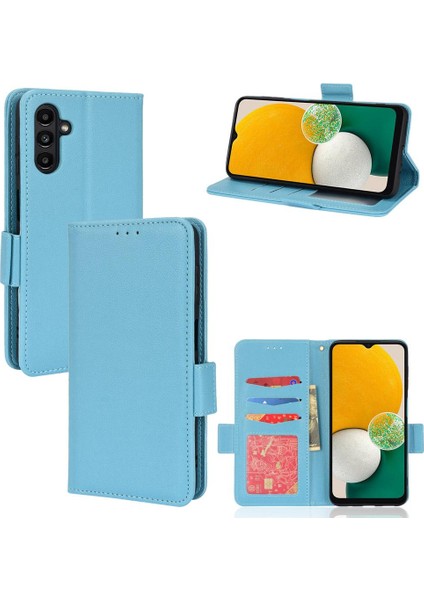 Samsung Galaxy A13 5g Için Kılıf Manyetik Cüzdan Yan Toka Pu Deri Kart (Yurt Dışından)