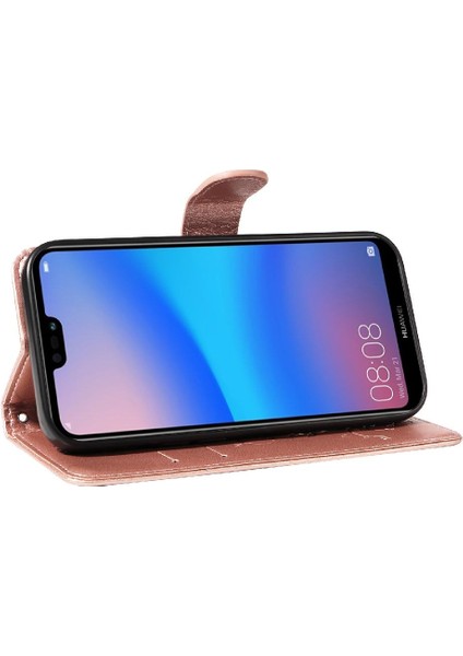 Huawei Nova 3e Için Flip Case Yüksek Kalite Deri ve Kart Yuvası Kabartmalı (Yurt Dışından) indirimleri