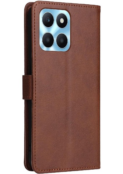 Onur Için Flip Case X6A 4g Klasik Düz Renk Iş Cüzdan Telefon Kılıfı (Yurt Dışından)