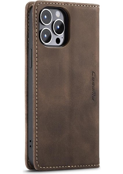 Iphone 15 Için Flip Case Pro Flip Folio Kitap Vintage Pu Deri Cüzdan Kılıf (Yurt Dışından)