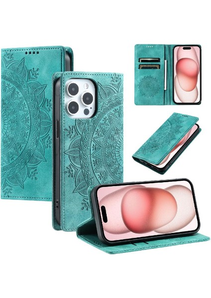 IPhone 13 Için Kılıf Pro Yan Toka Pu Deri Kart Ekleme Darbeye (Yurt Dışından)
