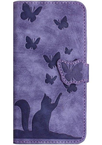 Samsung Galaxy S24 Artı Flip Folio Cüzdan Kılıf Kabartmalı Kedi (Yurt Dışından) fiyatları