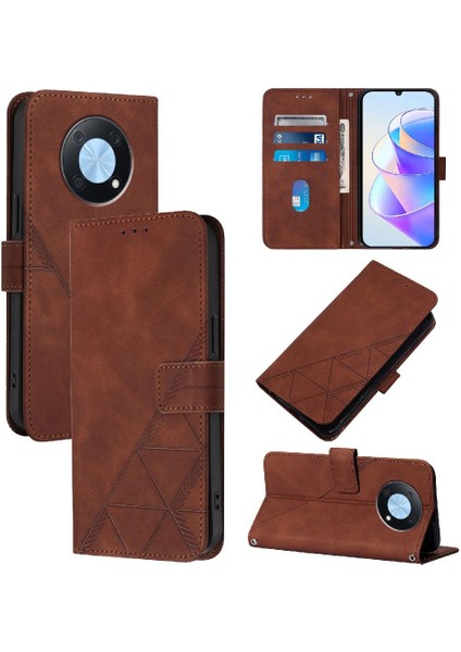 Huawei Zevk Için Kılıf 50 Pro 4g Kredi Kartı Tutucu Cüzdan Kapak Flip Folio (Yurt Dışından)