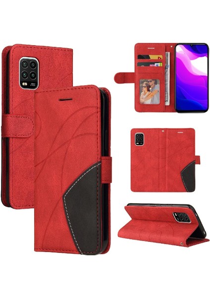 Kart Yuvası Standı Kickstand Koruyucu Pu Flip ile Xiaomi 10 Lite Için Kılıf (Yurt Dışından)