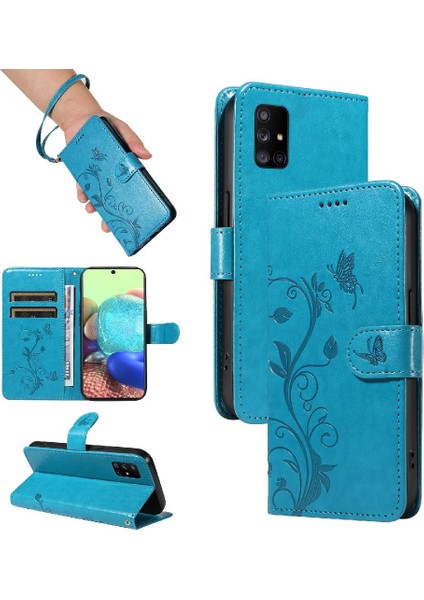 Samsung Galaxy A71 5g Cüzdan Telefon Kılıfı ve Kart Yuvası Kabartmalı (Yurt Dışından)