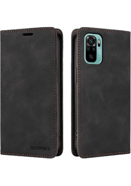 Xiaomi Redmi Için Not 10 4g Pu Deri Manyetik Koruyucu Folyo (Yurt Dışından)