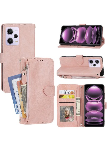 Xiaomi Redmi Not 12 Için Flip Case Pro Artı Kickstand Kayış Kart Tutucu (Yurt Dışından)