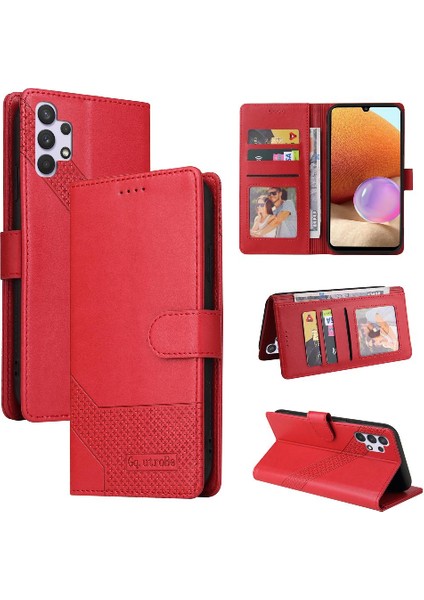 Samsung Galaxy A32 4g 4 Köşe Koruma Üç Kart Yuvaları Için Flip Case (Yurt Dışından)
