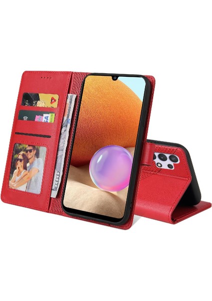 Samsung Galaxy A32 4g 4 Köşe Koruma Üç Kart Yuvaları Için Flip Case (Yurt Dışından) indirimleri
