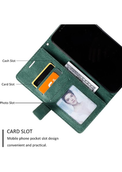 IPhone 12 Için Kılıf Pro Manyetik Cüzdan Flip Folio Kart Tutucu Kickstand Pu (Yurt Dışından)