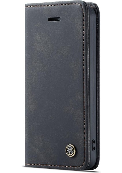 Iphone 5s Için Flip Case Vintage Pu Deri Cüzdan Flip Folio Kitap Manyetik (Yurt Dışından)