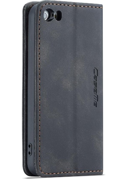 Iphone 5s Için Flip Case Vintage Pu Deri Cüzdan Flip Folio Kitap Manyetik (Yurt Dışından)