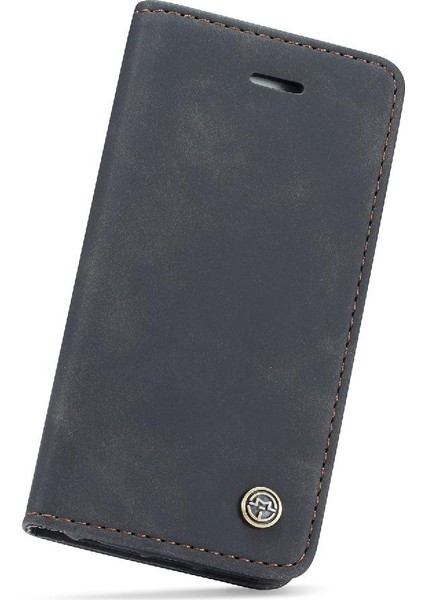 Iphone 5s Için Flip Case Vintage Pu Deri Cüzdan Flip Folio Kitap Manyetik (Yurt Dışından)