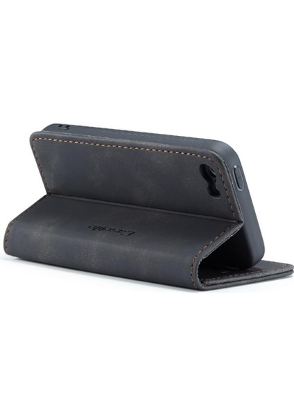 Iphone 5s Için Flip Case Vintage Pu Deri Cüzdan Flip Folio Kitap Manyetik (Yurt Dışından)