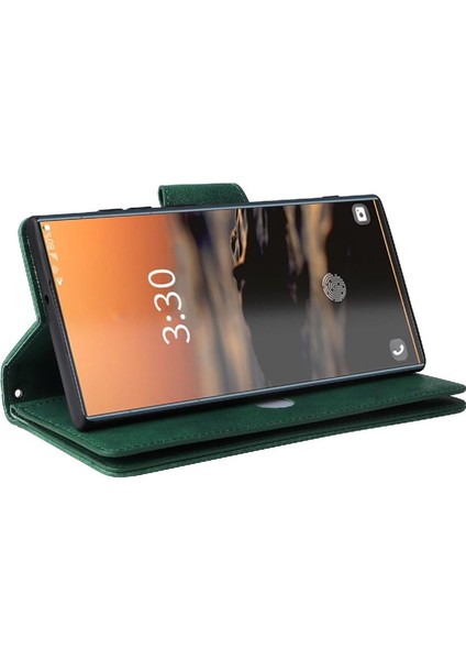 El Kayışı Kartı ile Samsung Galaxy S23 Ultra Manyetik Deri Kılıf (Yurt Dışından) modelleri