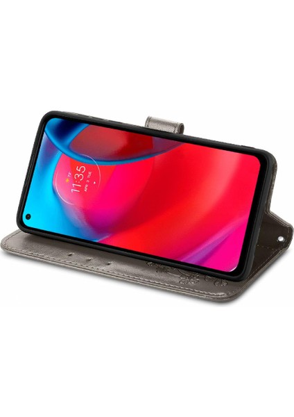 Motorola Moto G Stylus 5g Için Kılıf Kısa Kayış Deri Kılıf Dört Yaprak Flip (Yurt Dışından) fiyatları