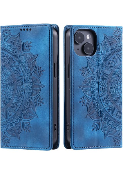 IPhone 13 Için Kılıf Mini Pu Deri Kart Ekleme Yan Toka Çevirme (Yurt Dışından)