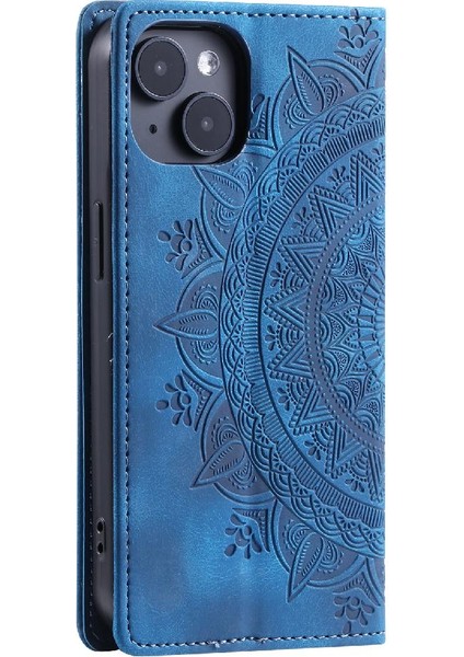 IPhone 13 Için Kılıf Mini Pu Deri Kart Ekleme Yan Toka Çevirme (Yurt Dışından)