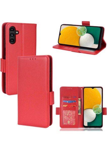 Samsung Galaxy A13 5g Için Kılıf Manyetik Cüzdan Yan Toka Pu Deri Kart (Yurt Dışından)