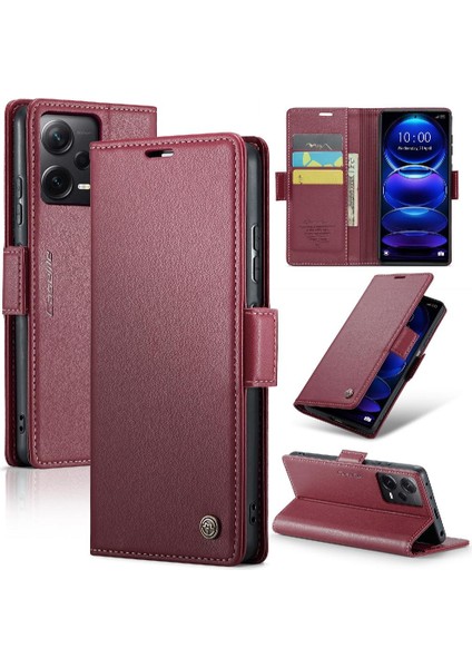 Xiaomi Redmi Not 12 Pro Artı Anti Dolandırıcılık Kickstand Cüzdan Için Caseme Durumda (Yurt Dışından)